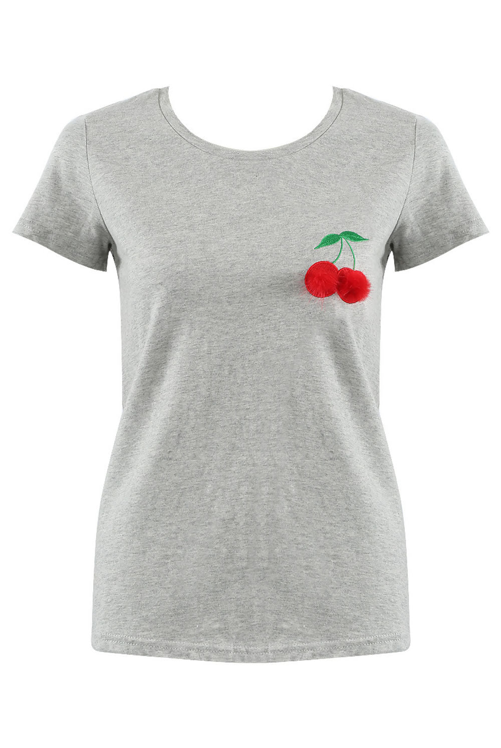 Grey Cherry Badge Tee