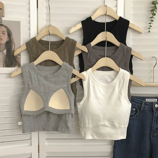 Padded Tank Crop Top