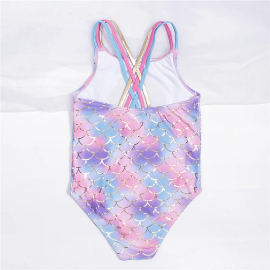 Shell Shape Embroidery One Piece Swimwear