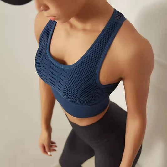 Breathable Mesh Sports Bra