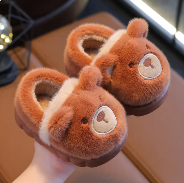 Warm Animal Non Slip Plush Slippers