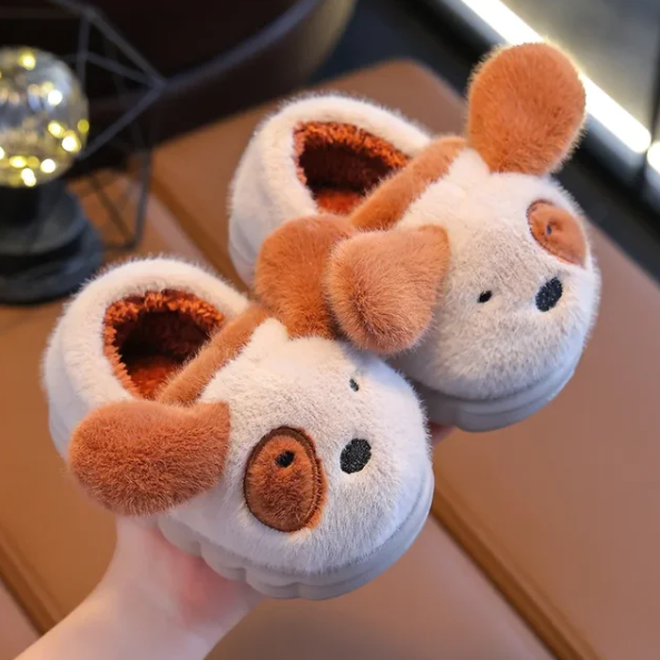 Warm Animal Non Slip Plush Slippers