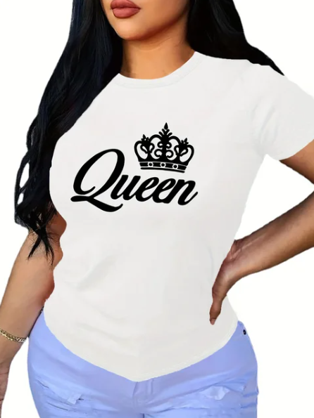 "Queen" Printed T-Shirt