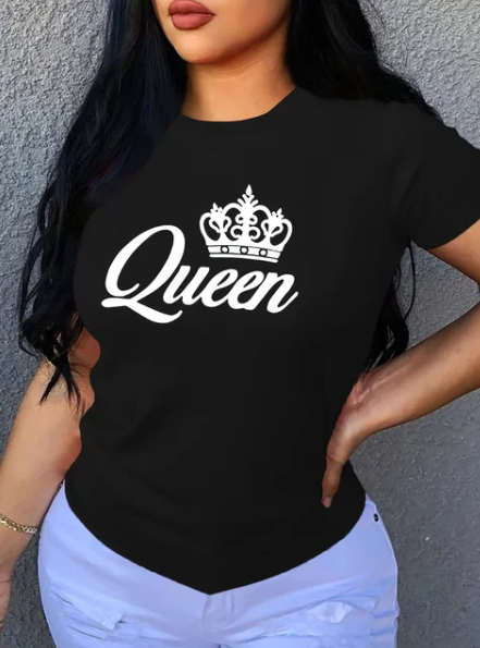 "Queen" Printed T-Shirt