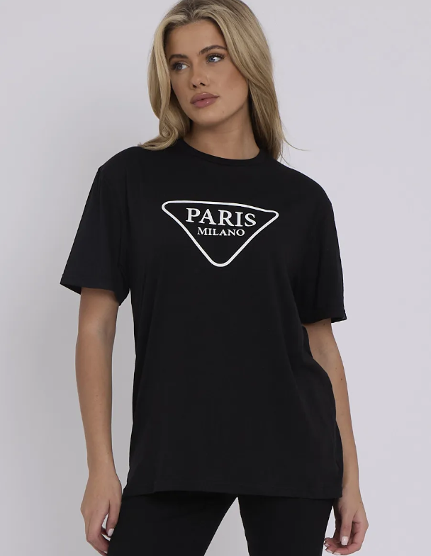 Paris Milano Printed T-Shirt