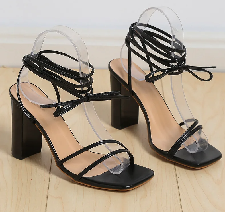 Low Block Heeled Sandals