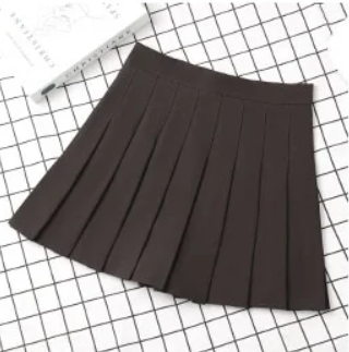 High Waist Mini Pleated Skirt