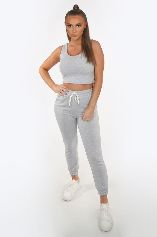 Grey Tank Top Loungewear