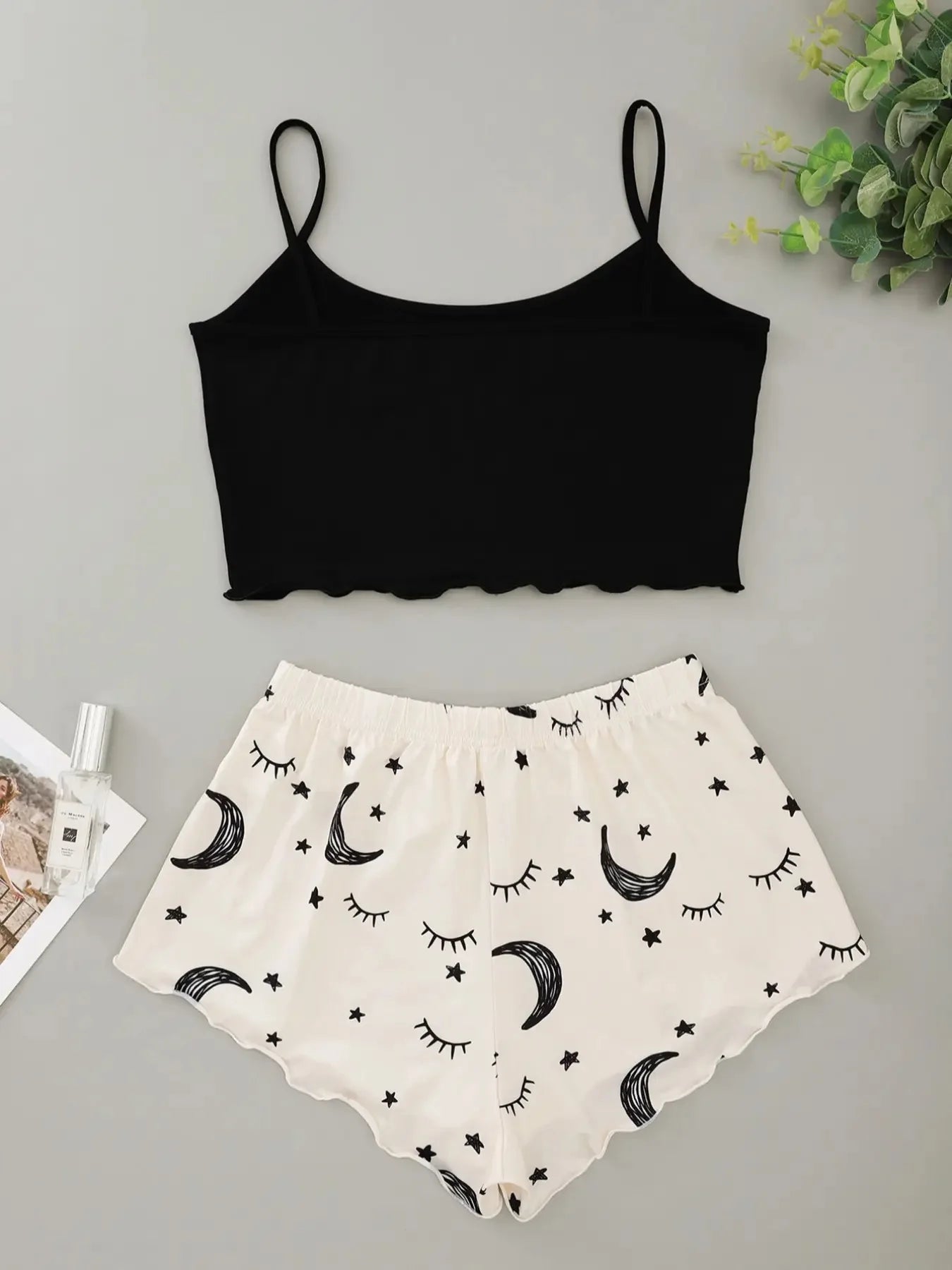 Two Piece Moon And Stars Pyjama Set