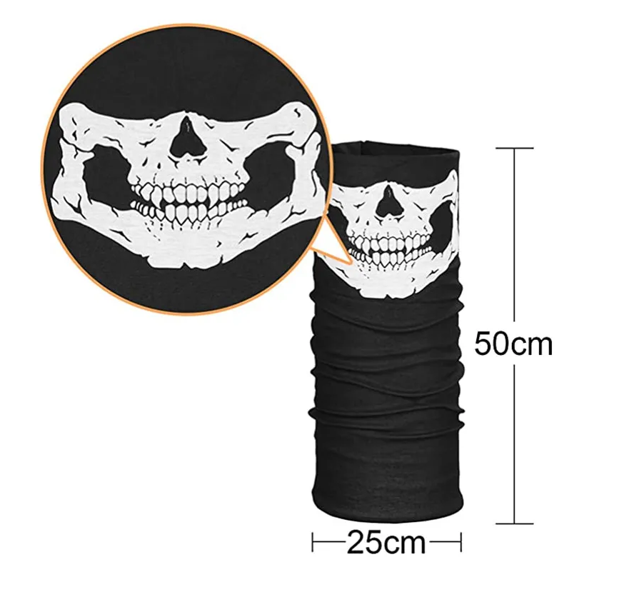 Halloween Skeleton Gloves, Mask and Accessory