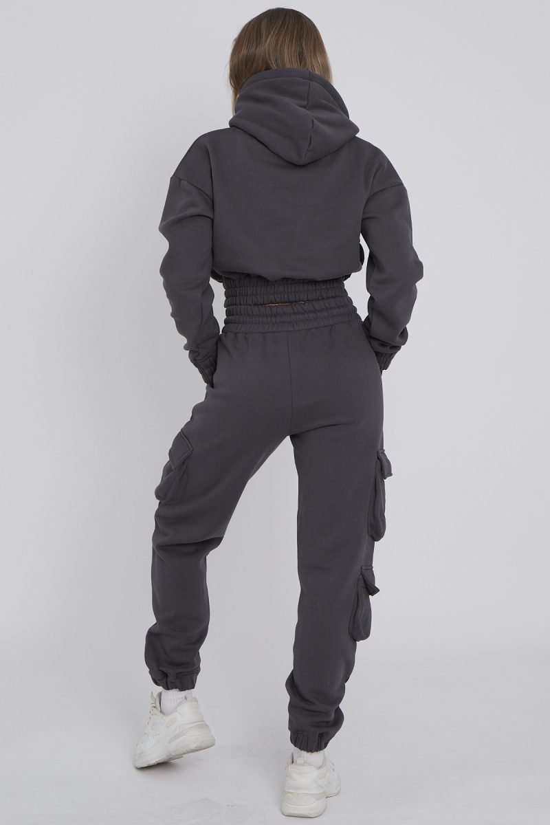 Cargo Pockets Fleece Tracksuit