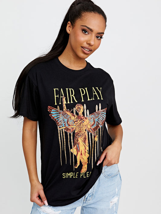 Fair Play Graphic Printed T-Shirt