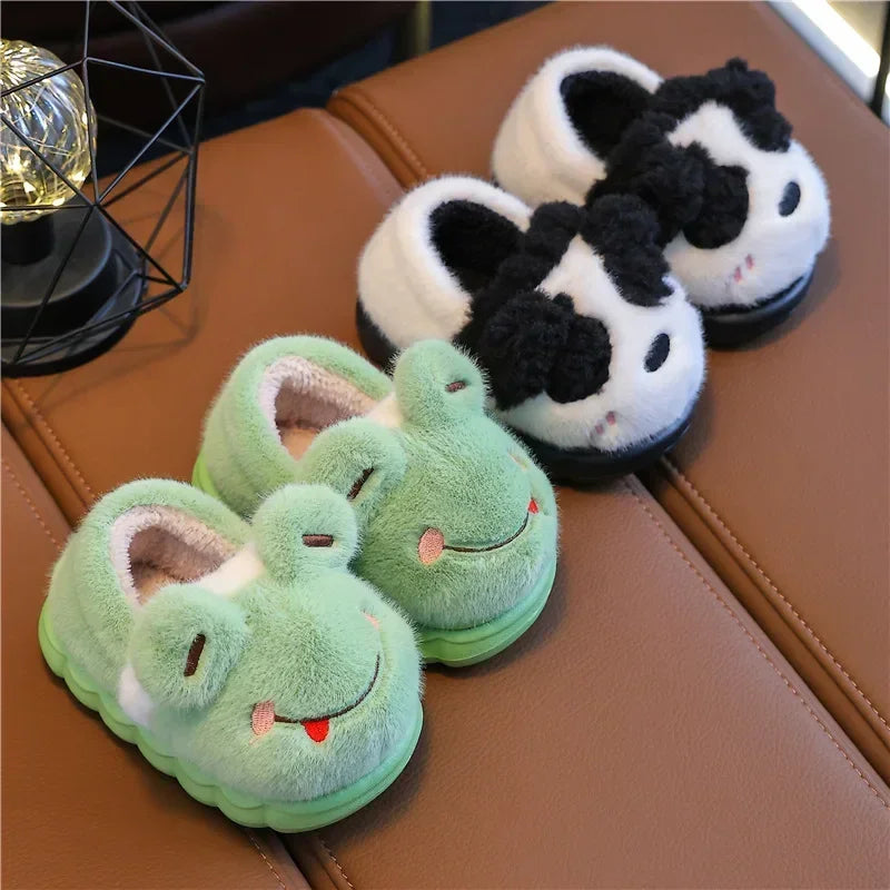 Warm Animal Non Slip Plush Slippers