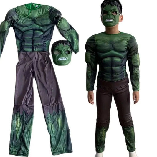 Boy The Incredible Hulk Cosplay Fancy-Dress Costume