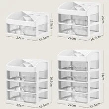 Transparent Desktop Makeup Organizer