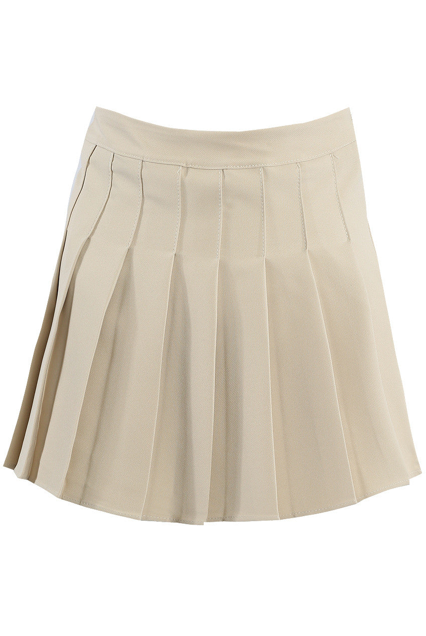 Box Pleat Mini Skirt