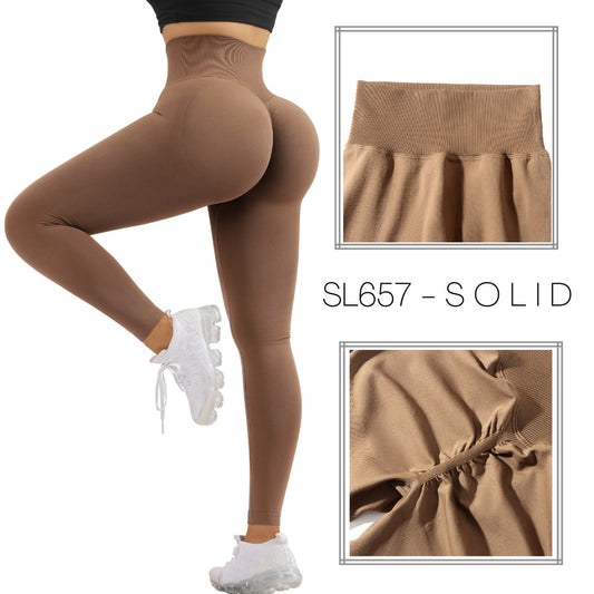 High Waisted Seamless Scrunch Butt Sportswear