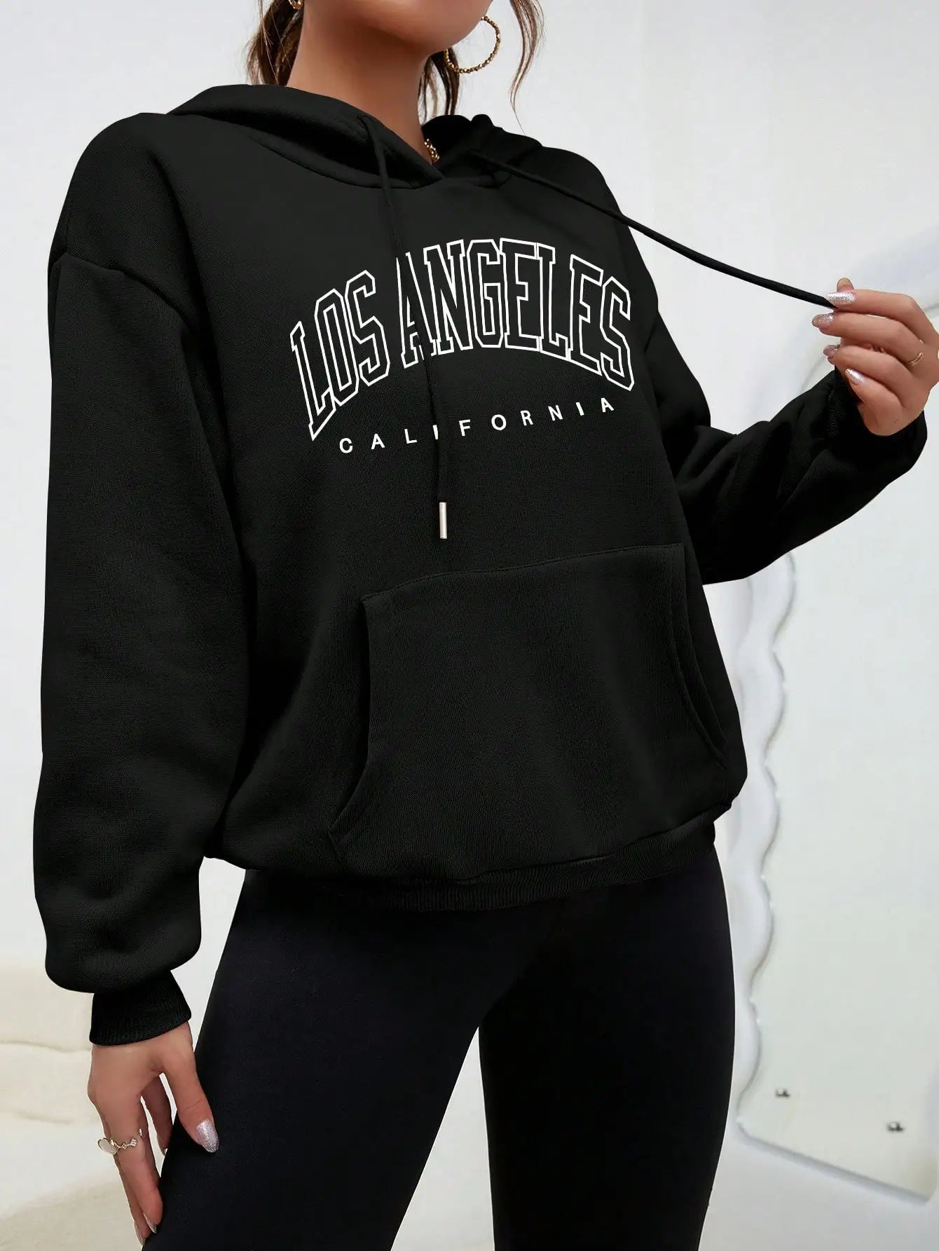 Los Angeles Letter Design Hoody