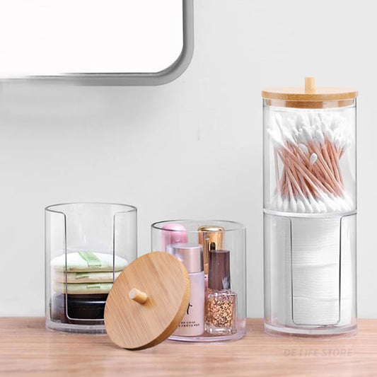 Makeup Organizer - Cotton Pads and Ear Buds Holders