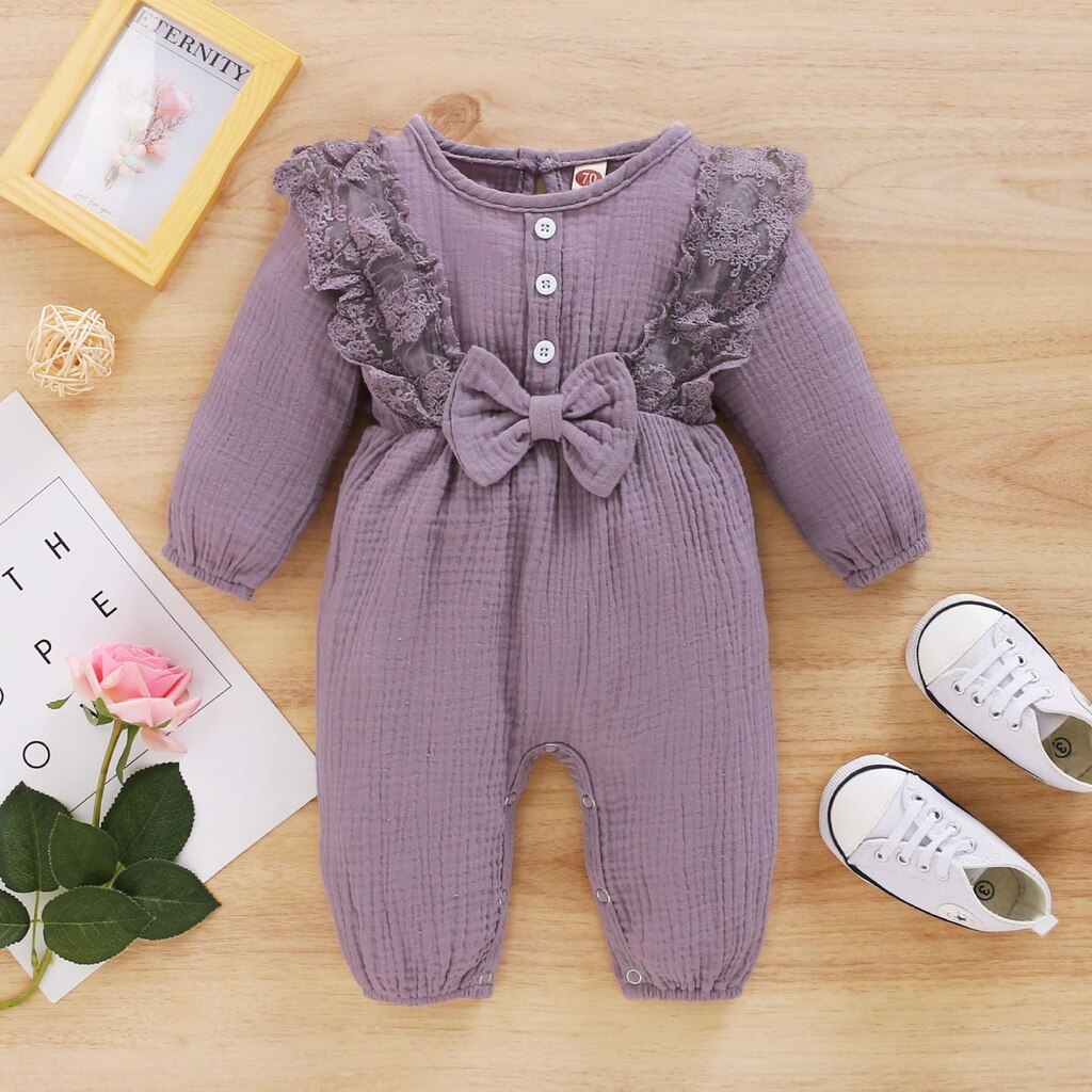 Newborn Baby Girls Bodysuit Cotton Romper