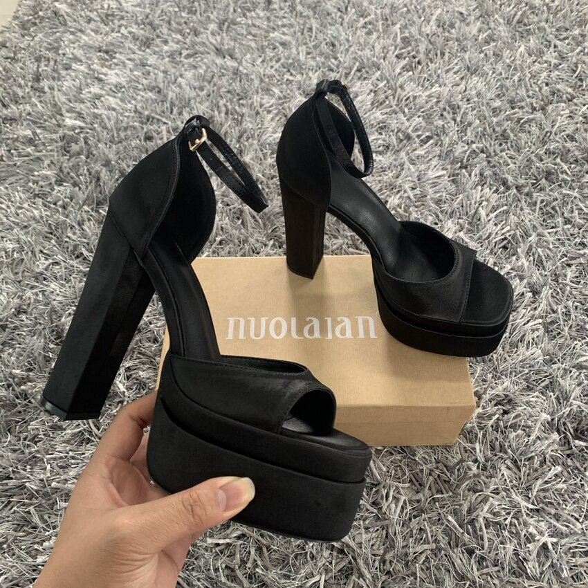 Block Platform High Heels