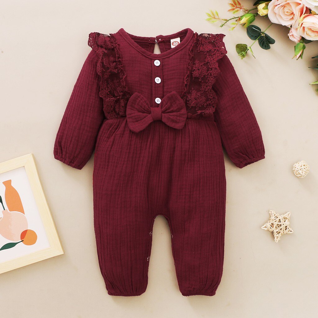 Newborn Baby Girls Bodysuit Cotton Romper