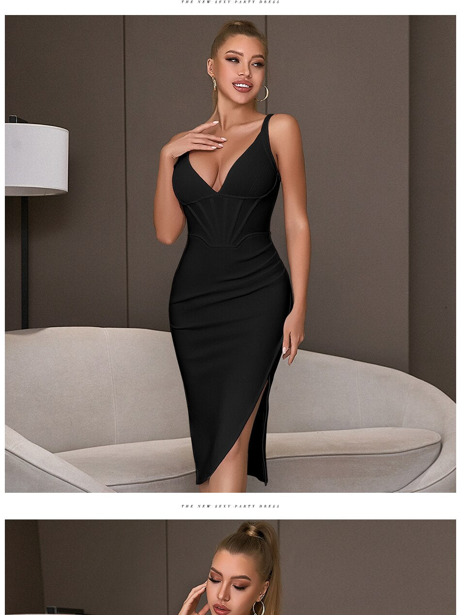 Spaghetti Strap Bodycon Bandage Dress