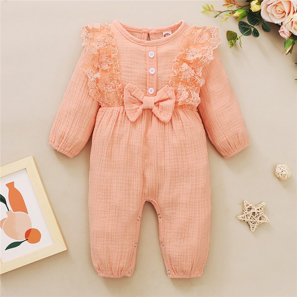 Newborn Baby Girls Bodysuit Cotton Romper