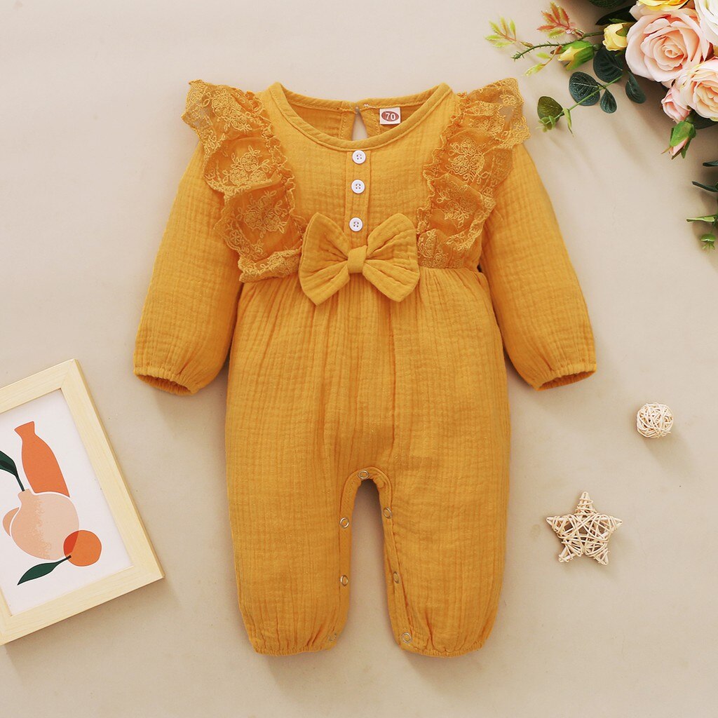 Newborn Baby Girls Bodysuit Cotton Romper