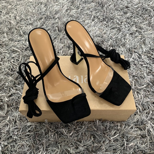 Gladiator Heeled Ankle Cross Strap Sandals