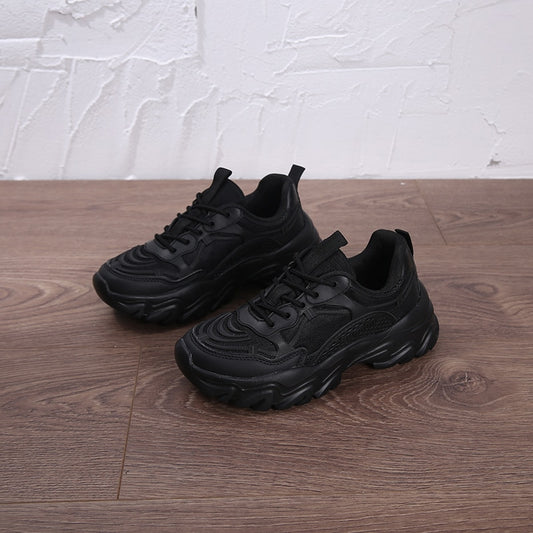 Black Thick Sole Trainers