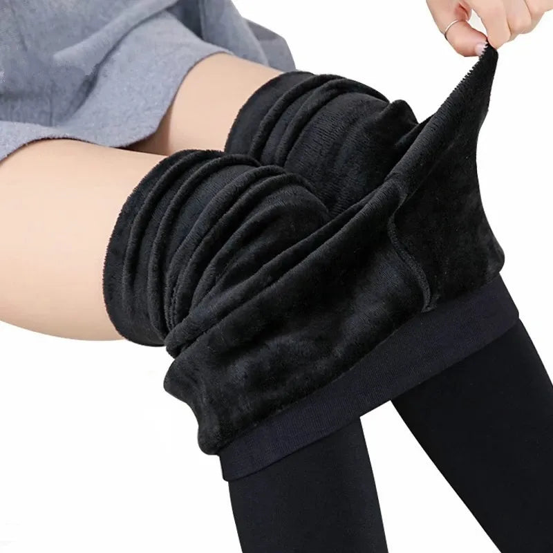 Winter Fleece Lined High Waisted Leggings